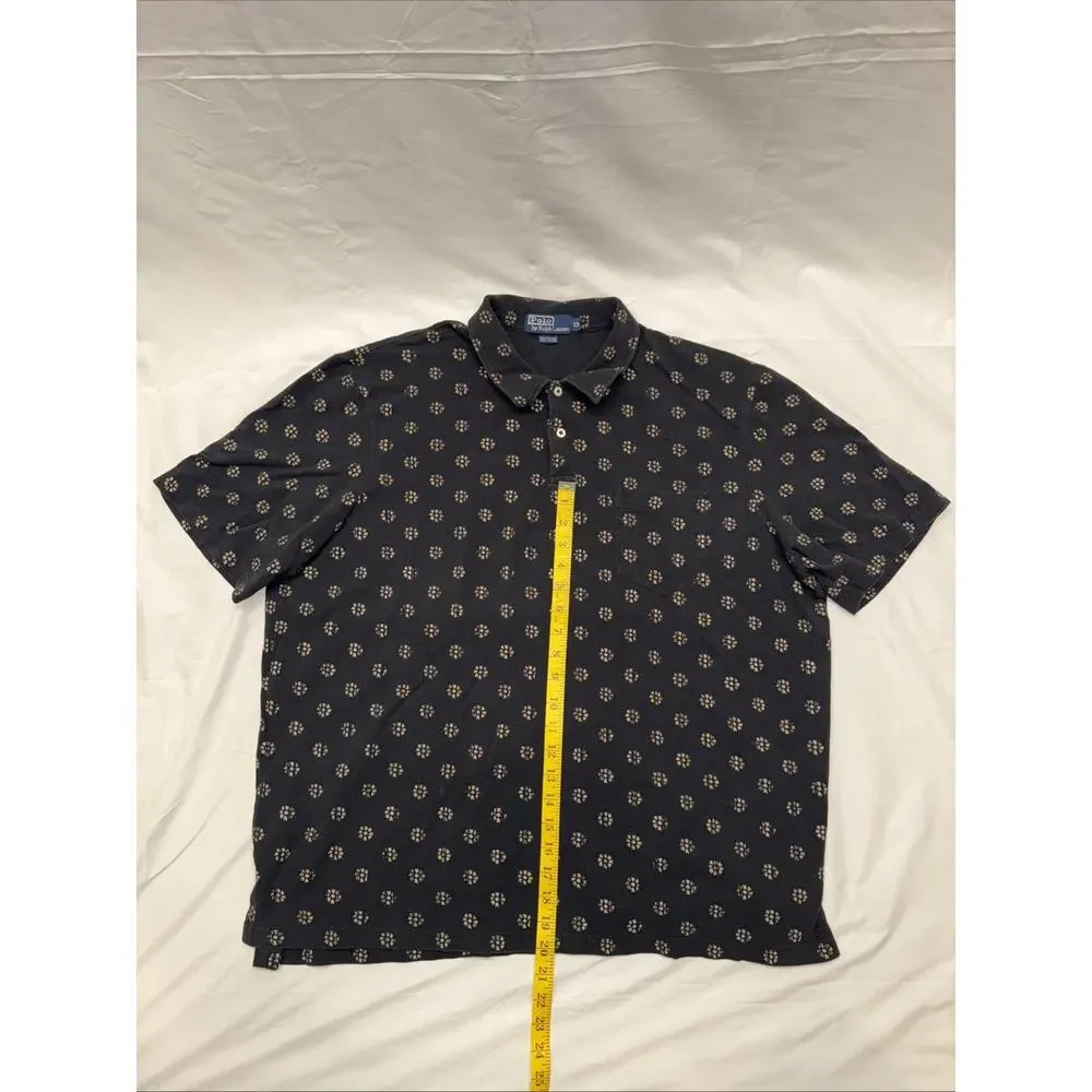 VTG Men’s Ralph Lauren Polo Black‎ Size:2XL